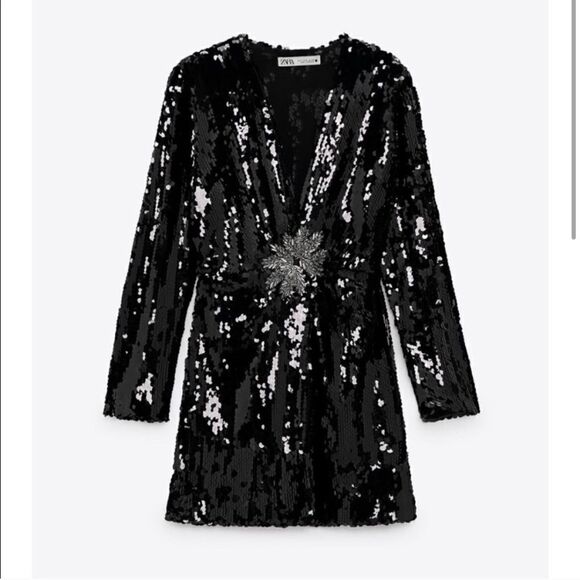Zara limited edition dress sequins new  Tailor Swift Eras Tour Outfit - Picture 4 of 5
